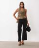 GINA TRICOT Gina Tricot halterneck scarf top in leopard print-Brown - 3