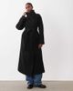 GINA TRICOT Gina Tricot high neck midi coat with wool in black - 1