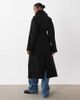 GINA TRICOT Gina Tricot high neck midi coat with wool in black - 3