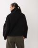 GINA TRICOT Gina Tricot high neck short jacket with wool in black - 4