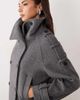 GINA TRICOT Gina Tricot high neck short jacket with wool in gray - 2
