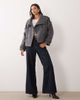 GINA TRICOT Gina Tricot high neck short jacket with wool in gray - 3