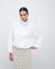 GINA TRICOT Gina Tricot high neck sporty short jacket in white - 1