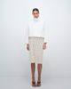 GINA TRICOT Gina Tricot high neck sporty short jacket in white - 3
