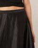 GINA TRICOT Gina Tricot high shine balloon maxi skirt in black - 2
