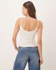 GINA TRICOT Gina Tricot jersey strappy cami top in cream-White - 2