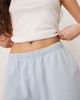 GINA TRICOT Gina Tricot jersey sweatshirt fabric shorts in light blue - 2