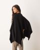 GINA TRICOT Gina Tricot knit cape sweater top in black - 3