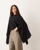 GINA TRICOT Gina Tricot knit cape sweater top in black - 4