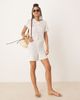 GINA TRICOT Gina Tricot knit crochet shorts in white - part of a set - 1