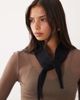 GINA TRICOT Gina Tricot knit mini neck scarf in black - 1