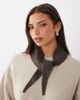 GINA TRICOT Gina Tricot knit mini neck scarf in brown - 1