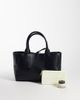 GINA TRICOT Gina Tricot large braided tote bag in black - 2