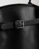 GINA TRICOT Gina Tricot large faux leather tote with shoulder straps in black - 3