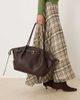 GINA TRICOT Gina Tricot large fold detail tote bag in brown-Black - 2