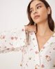 GINA TRICOT Gina Tricot long sleeve flannel pajama shirt in white/Christmas print - 3