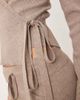 GINA TRICOT Gina Tricot long sleeve v neck fine knit wrap cardigan in beige melange-Brown - 3