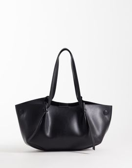 GINA TRICOT Gina Tricot long strap tote bag in black
