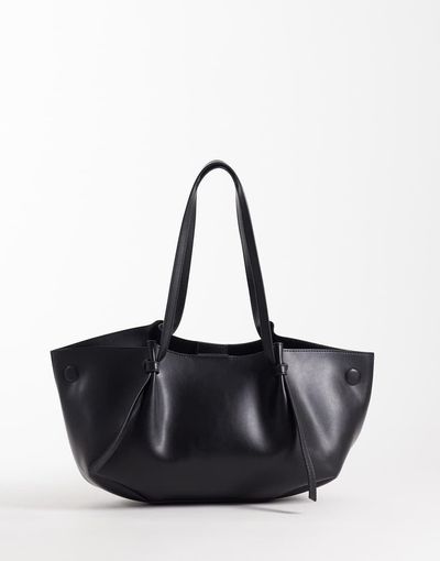 GINA TRICOT Gina Tricot long strap tote bag in black