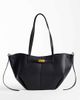 GINA TRICOT Gina Tricot long strap tote bag with gold buckle detail in black - 1
