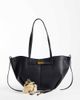 GINA TRICOT Gina Tricot long strap tote bag with gold buckle detail in black - 2
