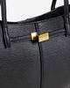 GINA TRICOT Gina Tricot long strap tote bag with gold buckle detail in black - 3