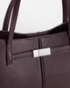GINA TRICOT Gina Tricot long strap tote bag with gold buckle detail in burgundy-Red - 3