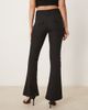 GINA TRICOT Gina Tricot low rise flare leg stretch pants in black - 2