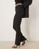 GINA TRICOT Gina Tricot low rise flare leg stretch pants in black - 3