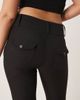 GINA TRICOT Gina Tricot low rise flare leg stretch pants in black - 4