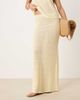 GINA TRICOT Gina Tricot maxi relaxed fit crochet skirt in yellow - part of a set - 3