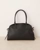 GINA TRICOT Gina Tricot medium relaxed PU leather tote in black - 1