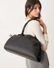 GINA TRICOT Gina Tricot medium relaxed PU leather tote in black - 2