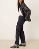 GINA TRICOT GINA TRICOT mid rise relaxed straight leg jeans in rinse wash indigo - part of a set-Blue - 3