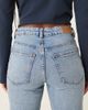 GINA TRICOT Gina Tricot mid rise straight leg jeans in light wash blue - 2