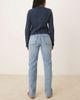 GINA TRICOT Gina Tricot mid rise straight leg jeans in light wash blue - 3