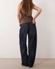 GINA TRICOT Gina Tricot mid waist barrel jeans in rinse wash blue - 3
