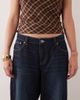 GINA TRICOT Gina Tricot mid waist barrel jeans in rinse wash blue - 4