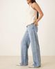 GINA TRICOT Gina Tricot mid waist embellished jeans in midwash blue - 2