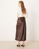 GINA TRICOT Gina Tricot midi satin skirt in brown - 2