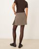 GINA TRICOT Gina Tricot mini pleated skirt in brown plaid - 4
