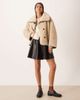 GINA TRICOT Gina Tricot mini PU skirt in black - 1