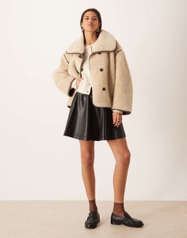 GINA TRICOT Gina Tricot mini PU skirt in black