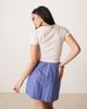 GINA TRICOT Gina Tricot mini wrap skirt in blue and white stripe - 3