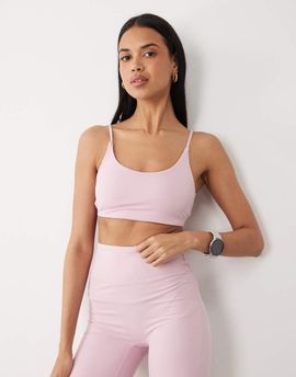 GINA TRICOT Gina Tricot mix and match bralette yoga top in dusty pink