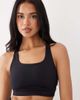 GINA TRICOT Gina Tricot mix and match cross-over back soft yoga sports bra top in black - 4