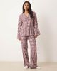 GINA TRICOT Gina Tricot mix and match flannel pajama long sleeve shirt in red and white gingham plaid - 3