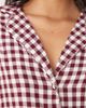 GINA TRICOT Gina Tricot mix and match flannel pajama long sleeve shirt in red and white gingham plaid - 4