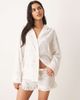 GINA TRICOT Gina Tricot mix and match flannel pajama long sleeve shirt in white with pink bows print - 3