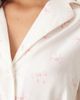 GINA TRICOT Gina Tricot mix and match flannel pajama long sleeve shirt in white with pink bows print - 4